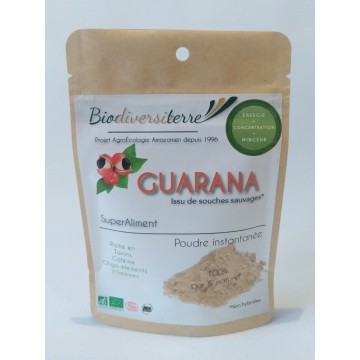 eco sachet guarana poudre 50g biodiversiterre brésil