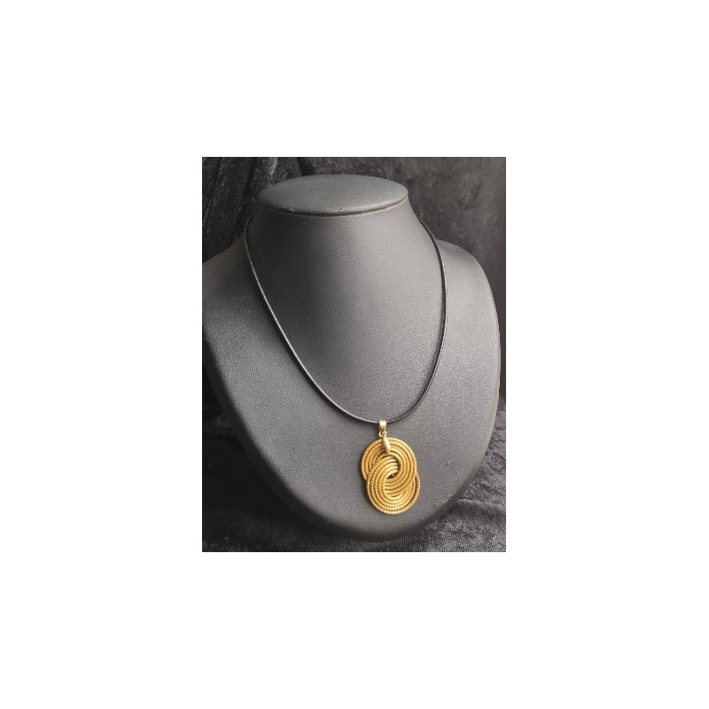 Collier Entrelacés & Cuir