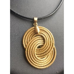 copy of collier Mandala 3,5cm sur cuir