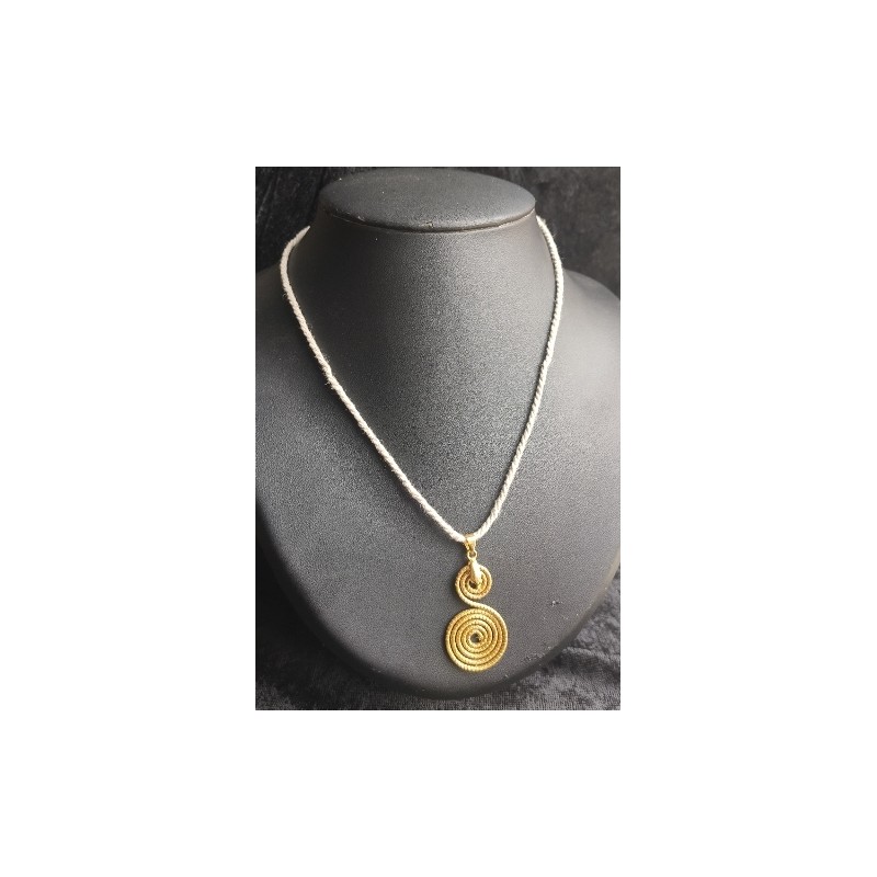 copy of collier Mandala 3,5cm sur cuir