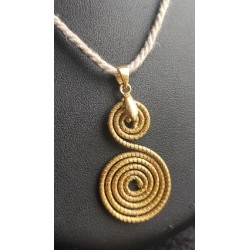 copy of collier Mandala 3,5cm sur cuir