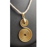 copy of collier Mandala 3,5cm sur cuir